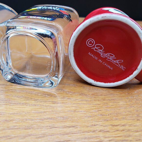 Vintage NASCAR Shot Glass Lot Bill Elliott Jeff Gordon Dale Jr Logo Mini Mug Set - Picture 6 of 7